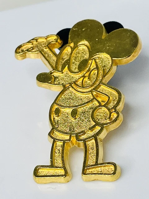 Disney Shanghai Disney Resort Gold Tone Mickey Mouse Welcome Pin Trading