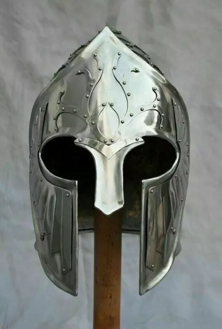 18 Guage Medieval Armor Lotr Gondor Helmet LARP SCA Steel Viking helmet Costume