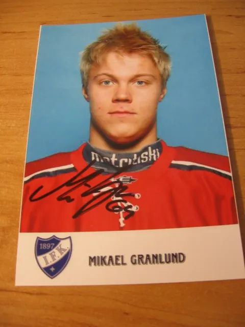 +++ Mikael Granlund - Olympic Bronze Medal - Finland - SIGNED PHOTO - de