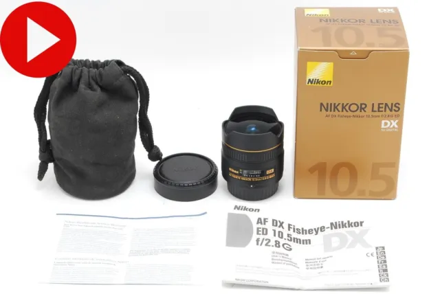 Video [Near Mint /Box] Nikon AF DX Fisheye Nikkor 10.5mm F/2.8 G ED From JAPAN