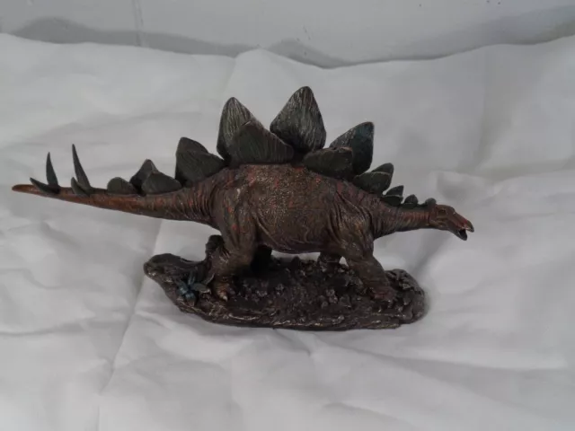Stegosaurus Dinosaur Cold Cast Resin Statue #6916 New
