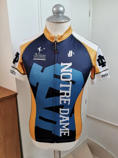Rare Hincapie Women's Notre Dame IRISH USA cycling Jersey Size LARGE EXCELLENT