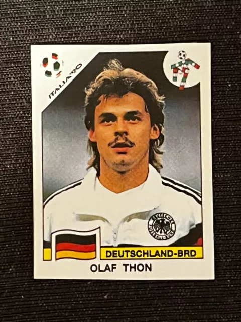 Sticker Panini World Cup Italy 90 Olaf Thon Deutschland # 260 Recup Removed