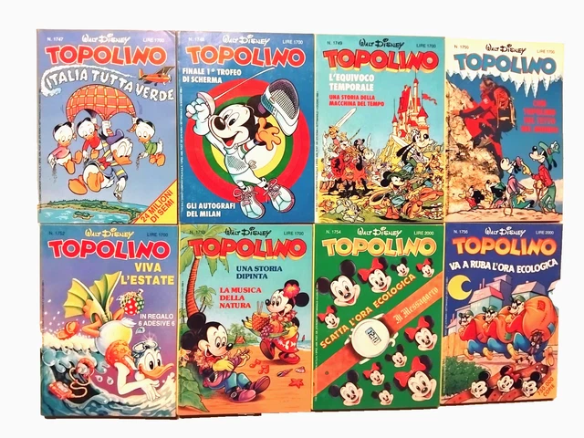 LOTTO N°8 TOPOLINO 1747/1748/1749/1750/1752/1753/1754/1756 EUR 10,80 ...