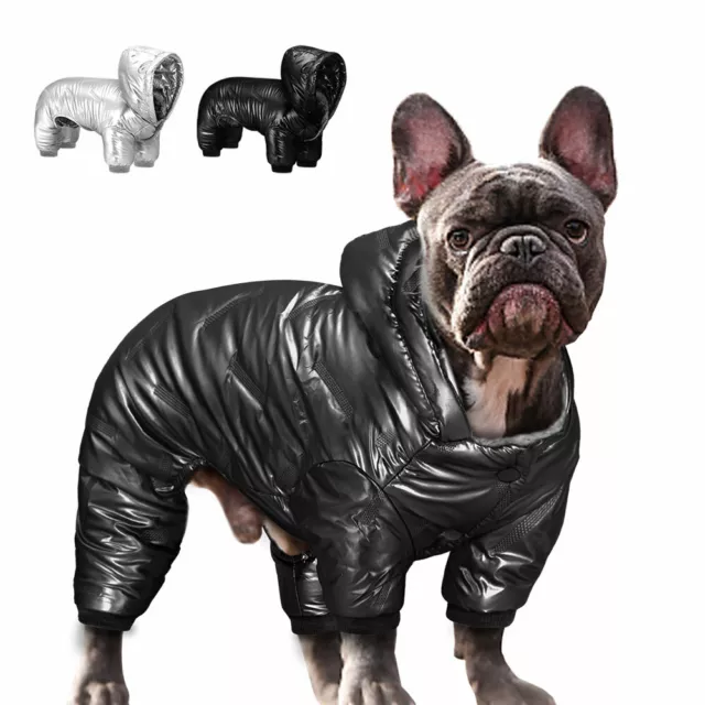 Waterproof Dog Coat Jacket Warm Fleece Pet Puppy Jumpsuit Winter Clothes Outfit