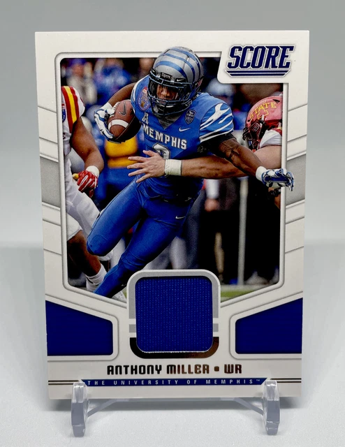 Anthony Miller 2018 Score Rookie Memorabilia Patch #2 U of Memphis Steelers