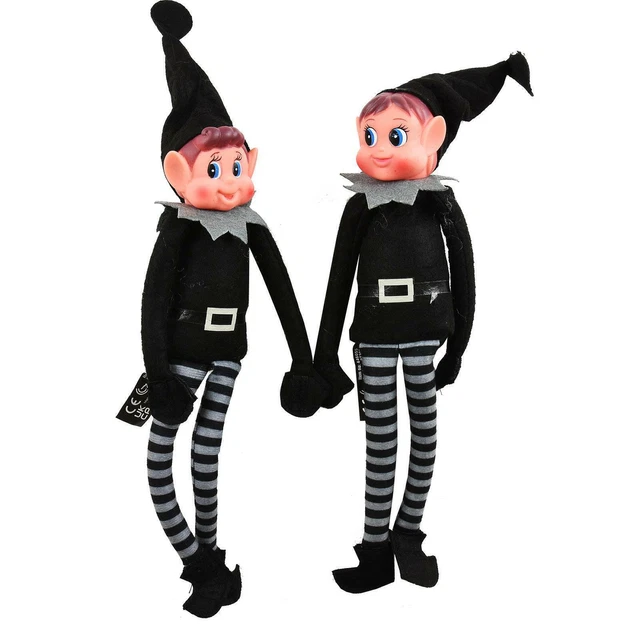 Elf „Elves Behavin' Badly“ Mit Gestricktem Pullover – Weihnachtspaket, 6 Pullover-Designs Zufällig
