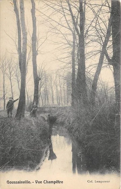 CPA 95 GOUSSAINVILLE VUE CHAMPETRE (dos non divisé)