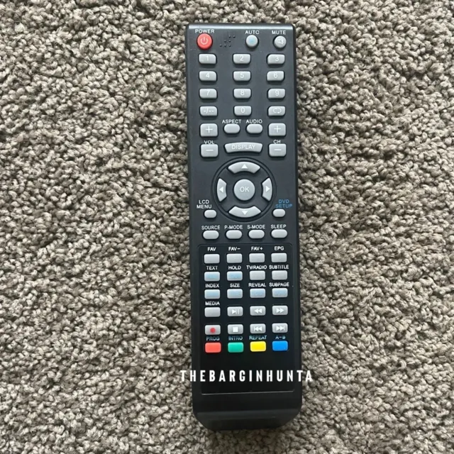 GRUNDIG TV Replacement Remote for models GLCD1906HDV, GLCD2206HDV, GLCD3206HDV
