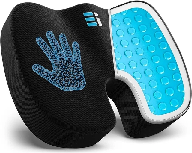 INNOVATIONS ERGONOMIC Cuscino Sedile in Memory Foam in Gel Enhanced per Sedia Ufficio,...