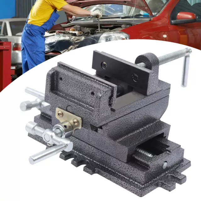 Milling Clamping 4" Cross Slide Drill Press Vise X-Y Compound Bench Vise Metal