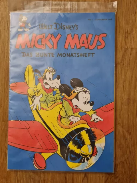 Micky Maus Nachdruck Heft Nr. 1/1951 + Extra in sehr gutem Zustand