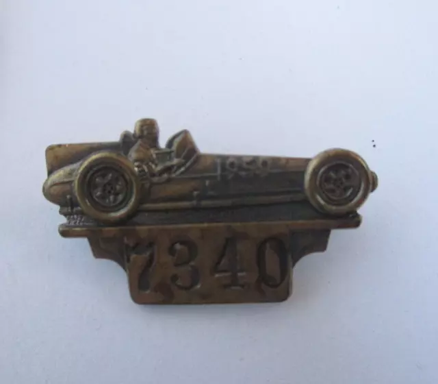 vintage 1959 Indy Car 500 Pit Crew Pin Badge Original Bastian Bros USA Made RARE