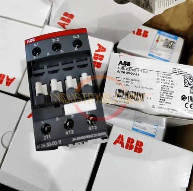 1PC New ABB Contactor AF26-30-00-11 24-60V AC/DC 1SBL237001R1100