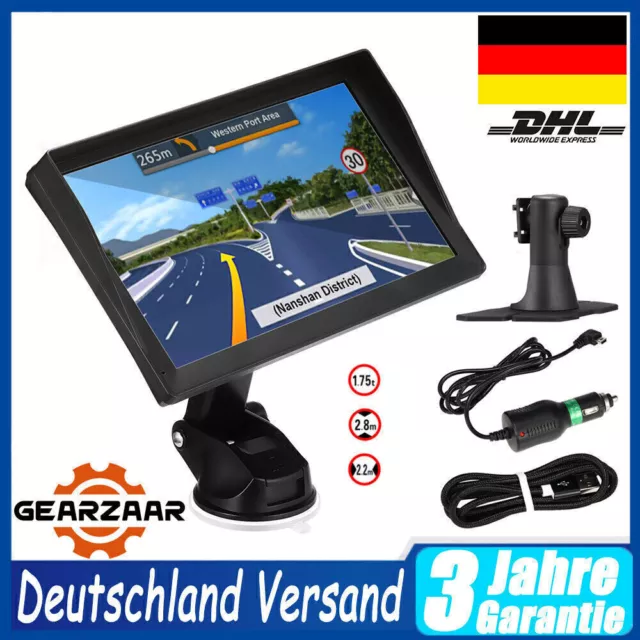 9 Zoll HD GPS Navi Navigation für Auto LKW PKW Navigationsgerät 8G EU DE Karte