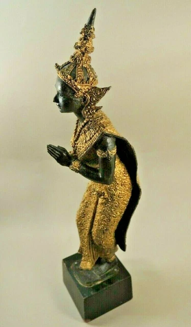 Antique A Thai Gilt-Bronze Figure of Buddha Rattanakosin Period