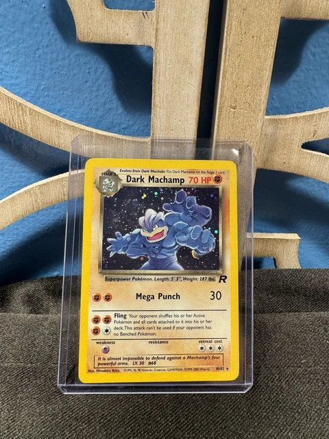 Pokemon TCG: Dark Machamp Holo Card #10 - Team Rocket Set (1st Edition) - View #8