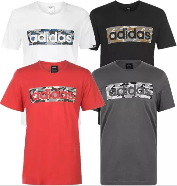 ✅ ADIDAS CAMO LOGO Herren T-Shirt Camouflage Logo Freizeit Fitness Sport Sommer