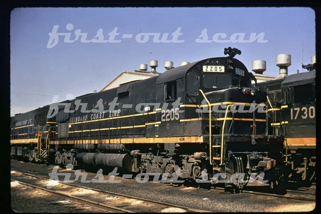 R DUPLICATE SLIDE - Seaboard Coast Line SCL 2205 ALCO C-628