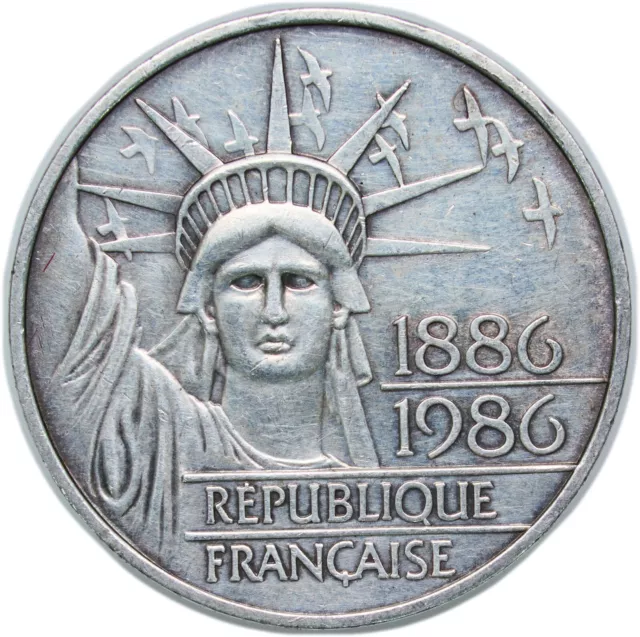 Francia 1986 100 Francos Moneda Plata Ebc