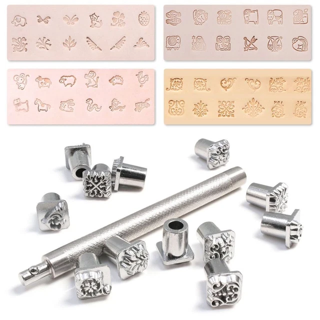 Leather Carving Leather Printing Zinc Alloy Punch Tool Leather Stamp  Rubber