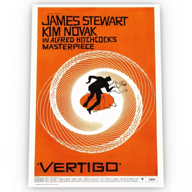 Vertigo Movie Poster Satin High Quality Archival Stunning A1 A2 A3