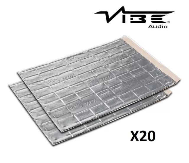 Anti Vibe Car Audio Sound Vibration Proofing Deadening Mat 2.5Mm 20 Large Sheets