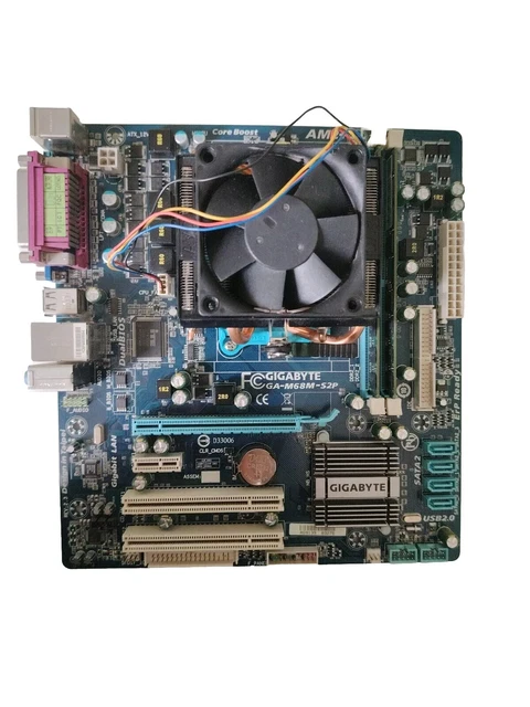 Carte mere QDI advance 6Tavec processeur ram ventirad et plaque
