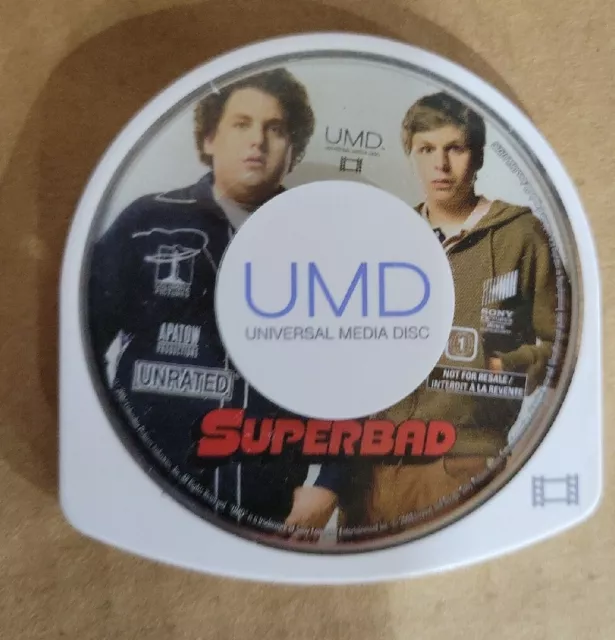 Superbad (UMD, Unrated Extended Cut) Sony PSP movie. Disc only