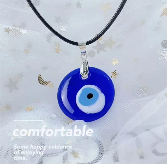 Lucky Evil Eye Beads Necklace Turkish Blue Eye Pendant Clavicle Women Jewellery