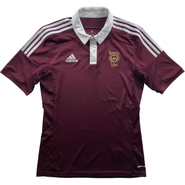Adidas Hearts Heart of Midlothian 2014-15 home football shirt jersey size S