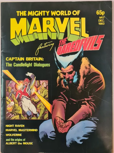 MIGHTY WORLD OF MARVEL no.7 UK 1983 1st MEGGAN ALAN MOORE Frank Miller Wolverine