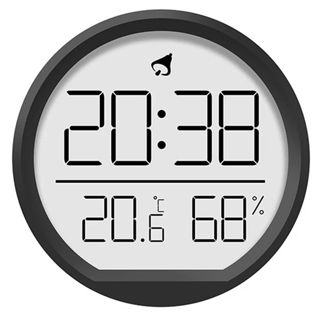 Ventilateur Horloge LED USB – Affiche Heure Et Température, Pales Souples, Silencieux, Pour PC, Bureau