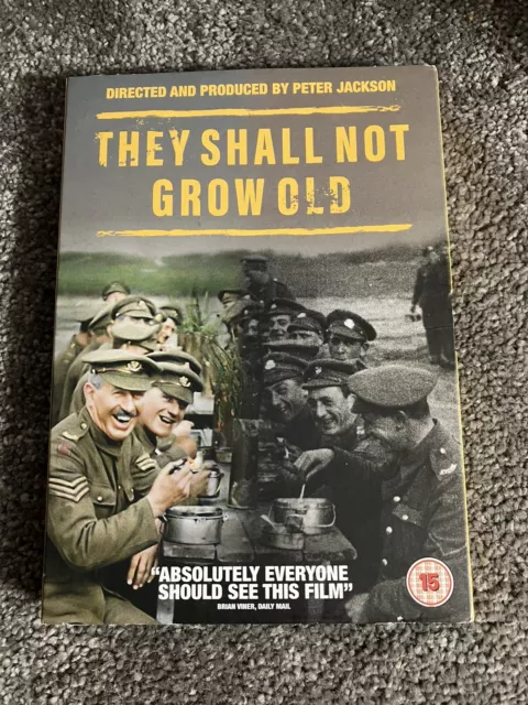 They Shall Not Grow Old DVD World War 1 Historical Documentary Peter Jackson