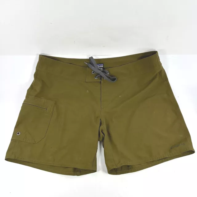 Patagonia Women's Meridian Board Shorts Size 8 Olive Green Radiant Outdoor Short