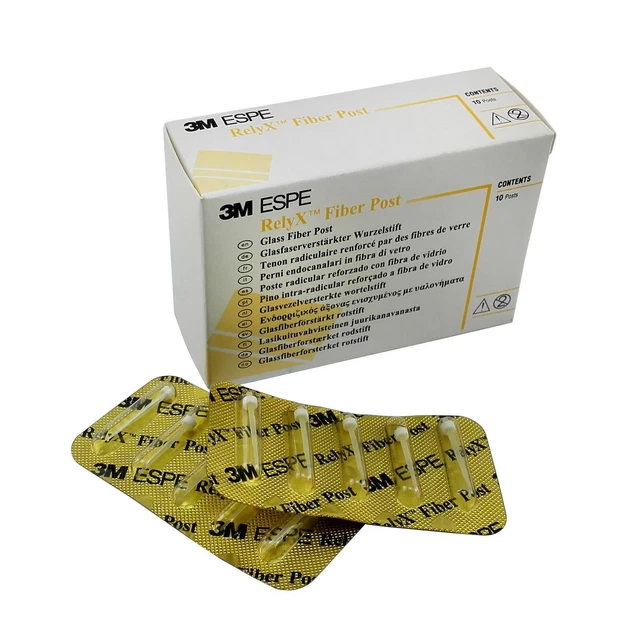 Bid 3M ESPE Dental RelyX Fiber Post Size 0 (1.1mm) White 10 piece pack Original