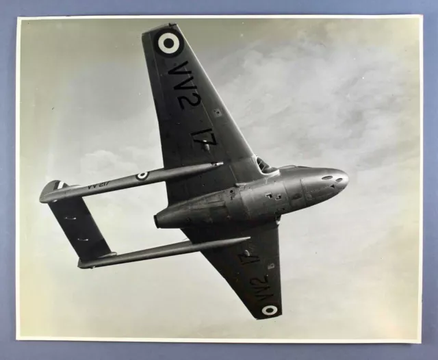 De Havilland Vampire Vv217 Very Large Oversize Original Manufacturers Photo