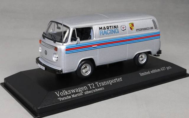 Master 1:64 Porsche B32 & VW T3 Multivan 1985 Van Gulf Jouets moulés sous pression Modèles de voitures Miniature Hobby Cadeaux exquis