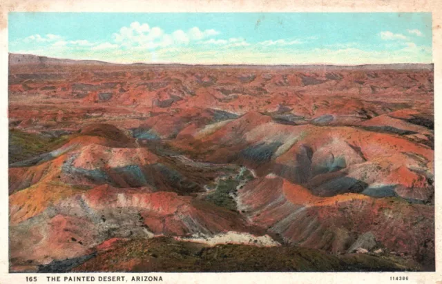 Postcard AZ The Painted Desert Arizona White Border Unposted Vintage PC H5205