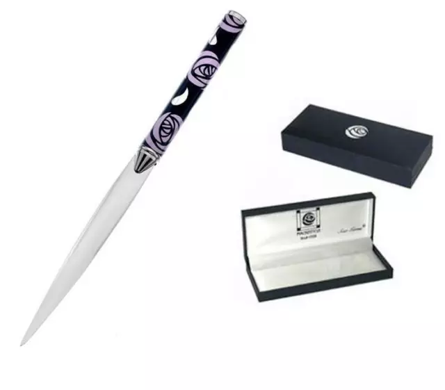 Lilac Rose Letter Opener in Gift Box, Charles Rennie Mackintosh, gift for mum