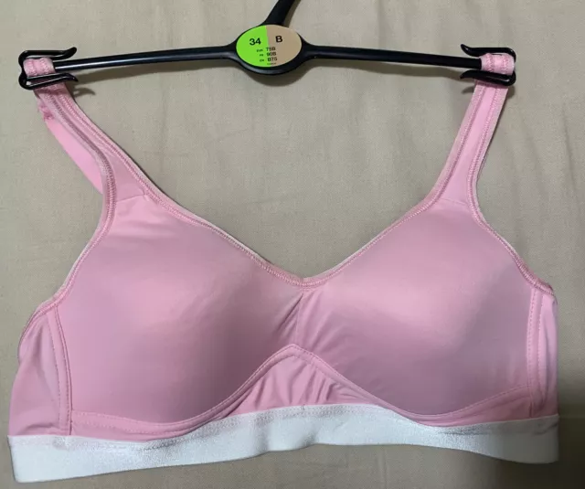 M & S Angel Sports Bra Non Wired Comfort High Impact White Marks Spencer  £9.99 - PicClick UK