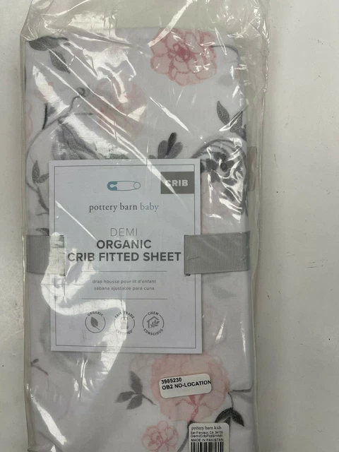 Pottery Barn Kids Demi Organic Crib Fitted Sheet
