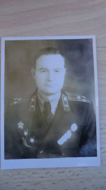 Foto Portrait Russische Offizier 100% Original UDSSR Nr-10 2