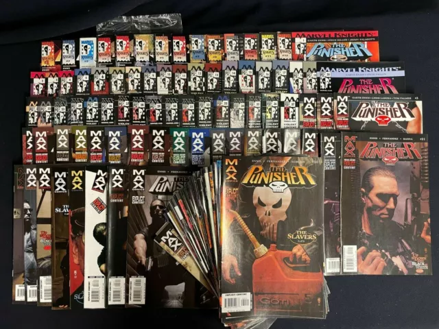 Punisher Lot of 132 books including Marvel MAX and Marvel Knights and more