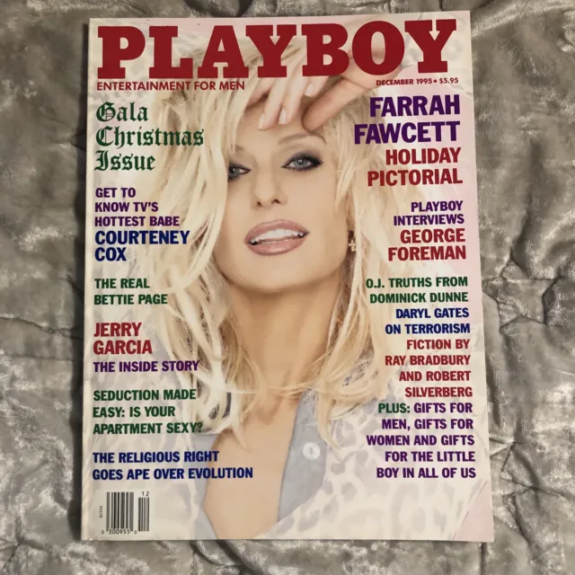 Playboy Magazine December 1995 Farrah Fawcett Samantha Torres Vintage