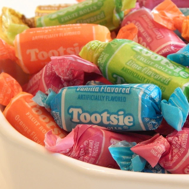 Tootsie Roll FRUIT CHEWS Candy 2 pounds lbs cherry lime lemon orange vanilla NEW