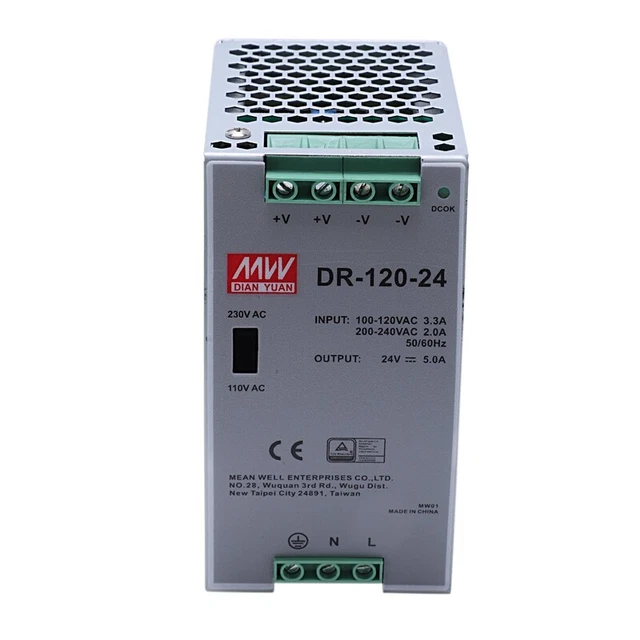 -120-24 120W Industrial Rail Power Supply 24V 5A Switching Power Supply Sc A2X2