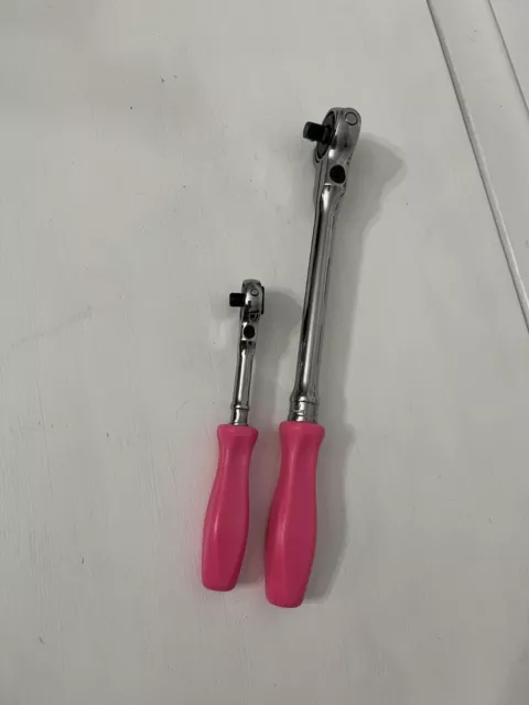 Snap On Ratchet 3/8 Flex Head Breast Cancer Edition