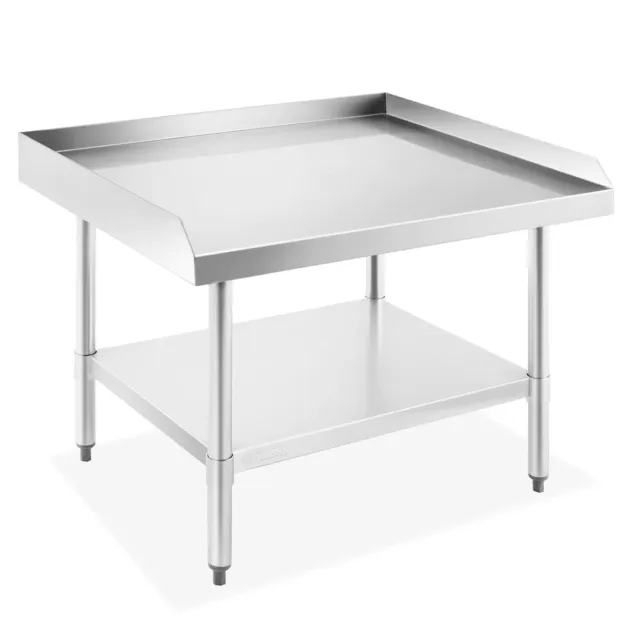 36 x 30 Inch Stainless Steel NSF Grill Table w/ Undershelf