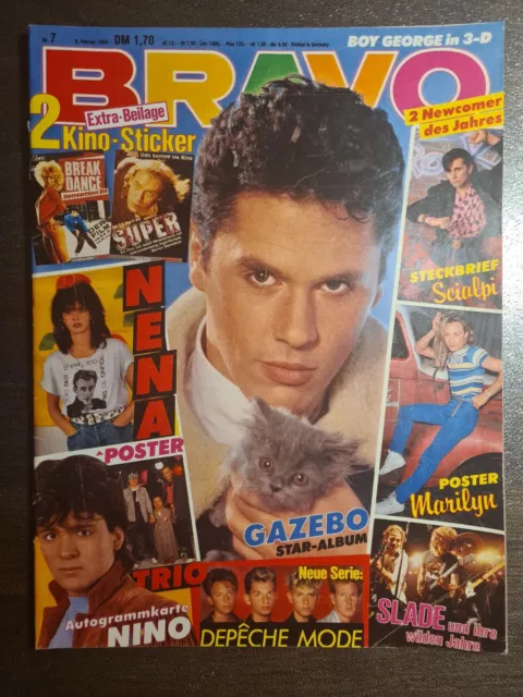 BRAVO 07/1984 Heft Komplett - Nena, Depeche Mode, Adam Ant, Paul Young, Slade -